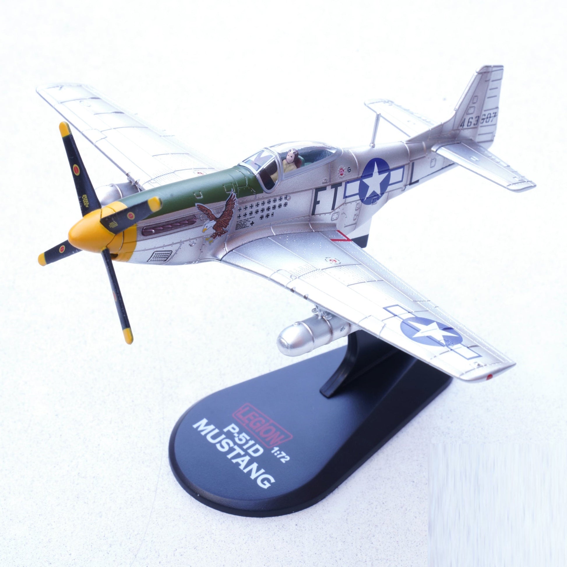 Pre - Order Legion Models LEG - 14663LC 1:72 P - 51D Mustang "Feeble Eagle," 18.5 - victory ace Glenn T. Eagleston, 353rd Fighter Squadron, 354th Fighter Group, Ninth Air Force, USAAF, 1945