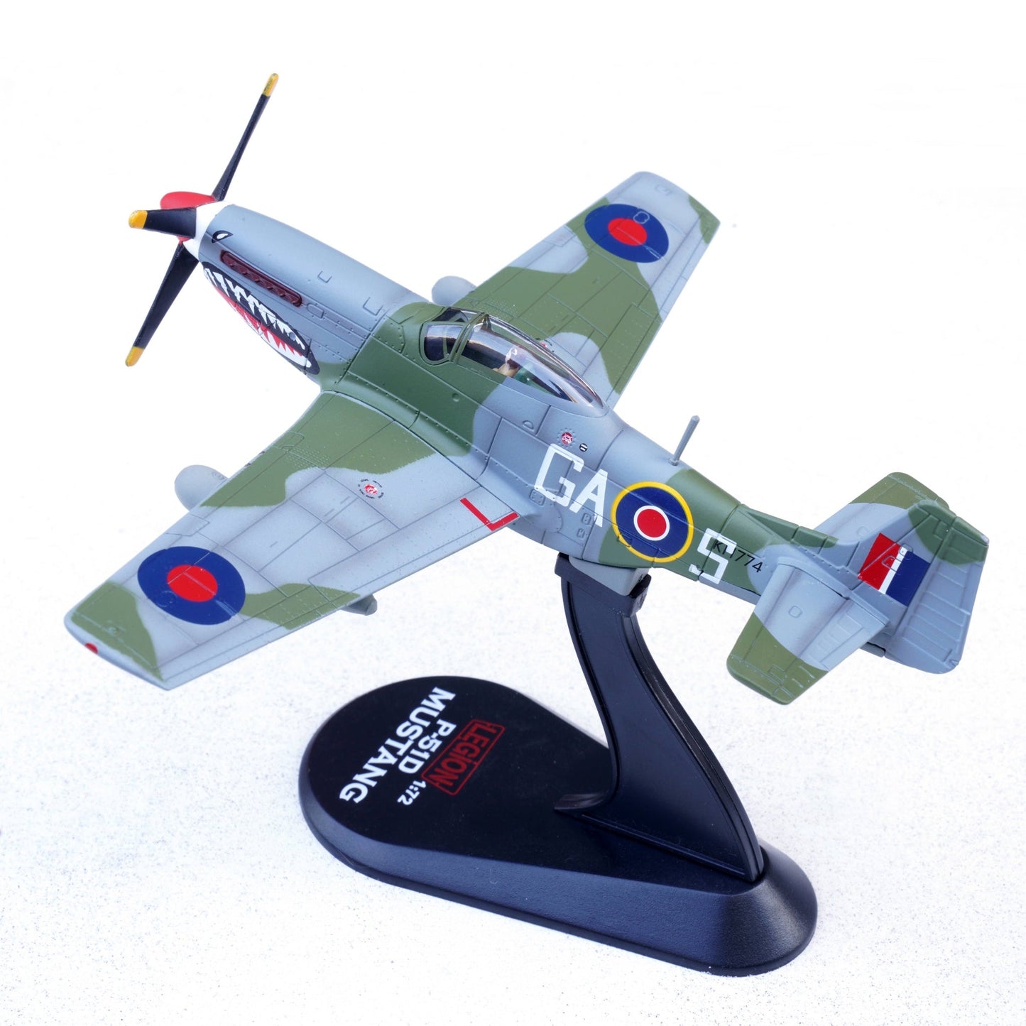 Pre - Order Legion Models LEG - 14663LD 1:72 Mustang Mk.IV – KH774, F/L Ellis Blanchford, No. 112 "Shark" Squadron, 239 Wing, Royal Air Force, Italy, Spring 1945