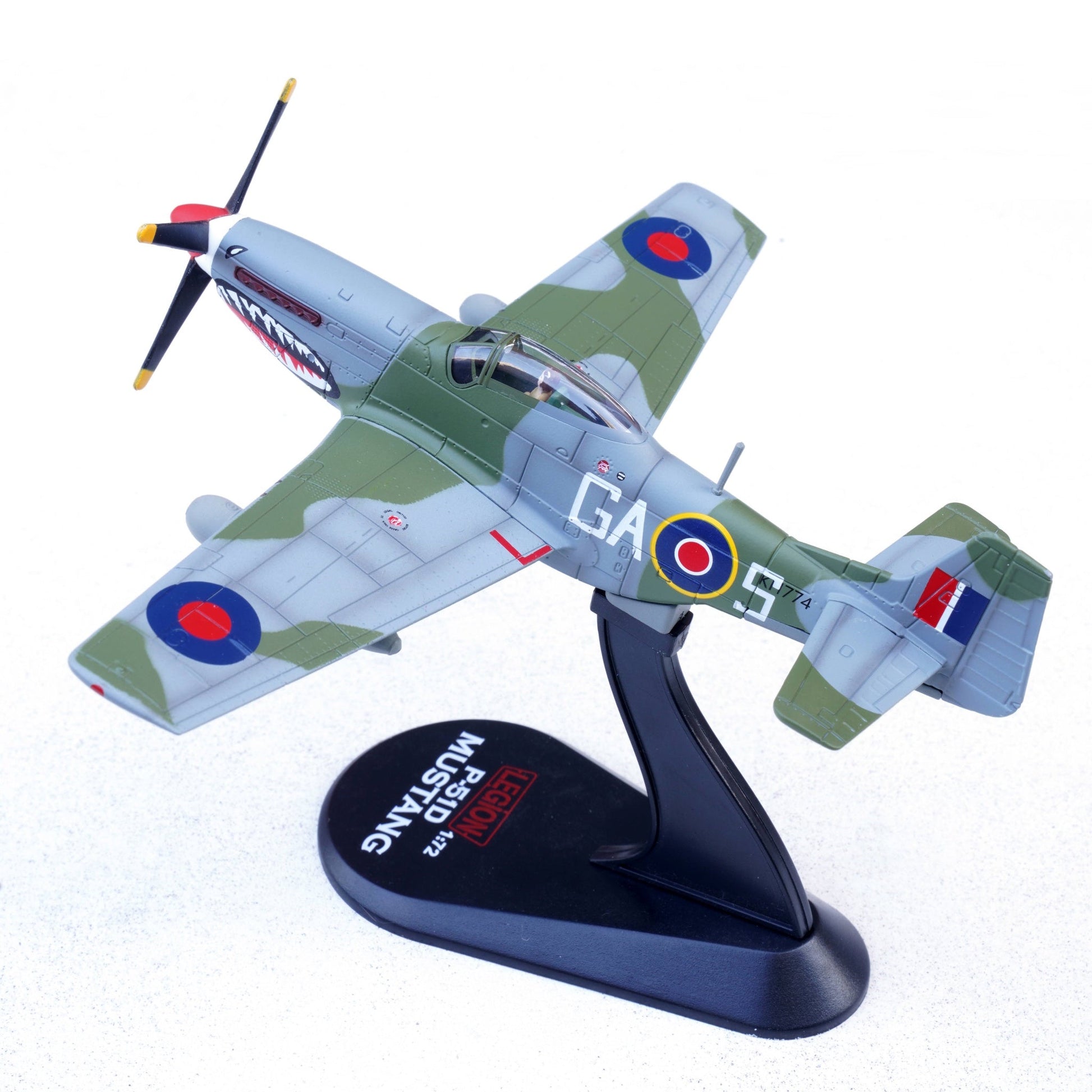 Pre - Order Legion Models LEG - 14663LD 1:72 Mustang Mk.IV – KH774, F/L Ellis Blanchford, No. 112 "Shark" Squadron, 239 Wing, Royal Air Force, Italy, Spring 1945