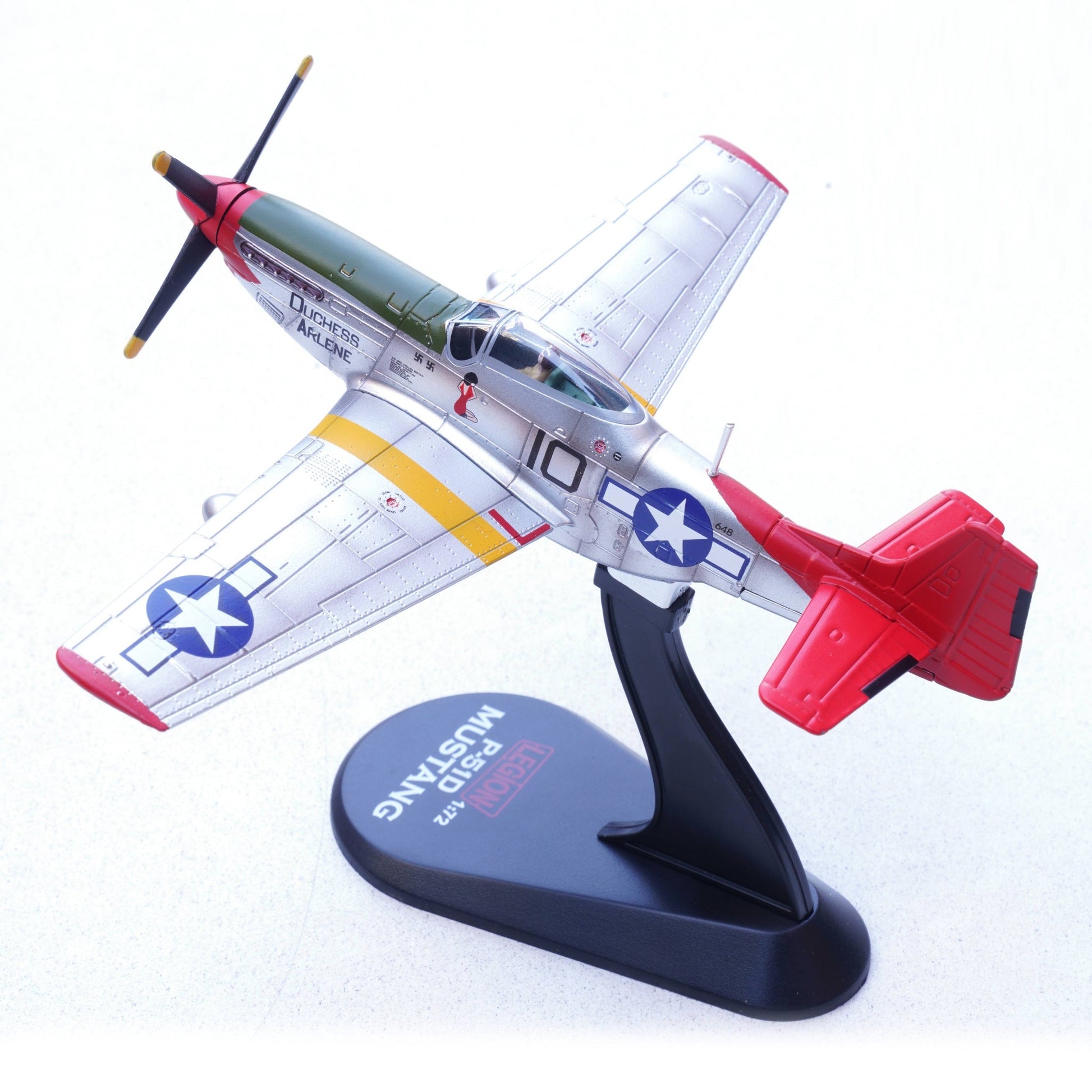 Pre - Order Legion Models LEG - 14663LE 1:72 P - 51D Mustang "Duchess Arlene," Robert Williams, 100th Fighter Squadron, 332th Fighter Group "Tuskegee Airmen," Fifteenth Air Force, USAAF, Italy, 1944