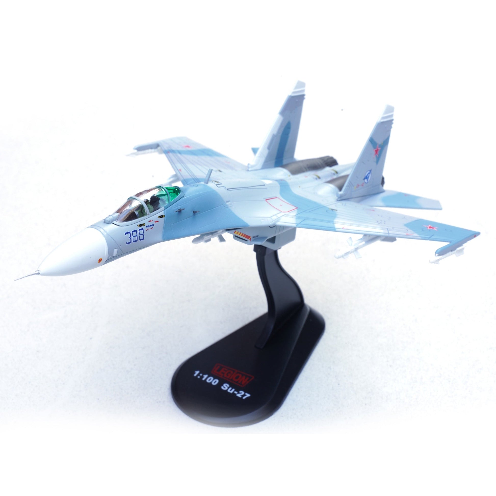 Pre - Order Legion Models LEG - 14701LC 1:100 Sukhoi Su - 27 Flanker - B – Blue 388, Soviet Air Force, Paris Air Show, 1989