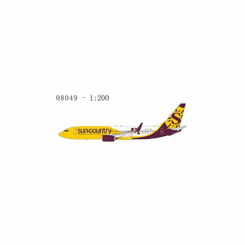 Pre - Order NG Models 08049 1:200 Sun Country Airlines 737 - 800/w N809SY
