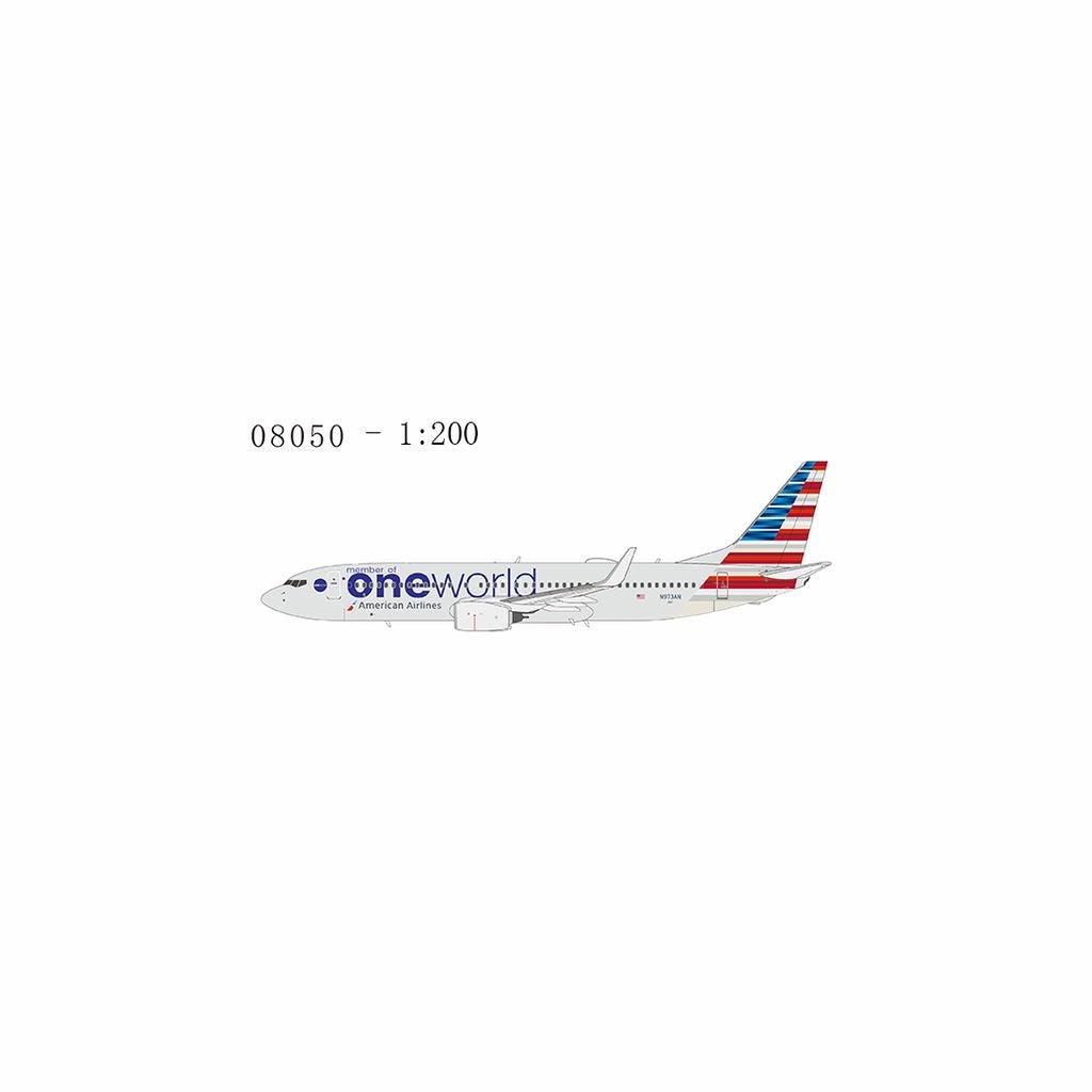 Pre - Order NG Models 08050 1:200 American Airlines 737 - 800/w N973AN (oneworld)