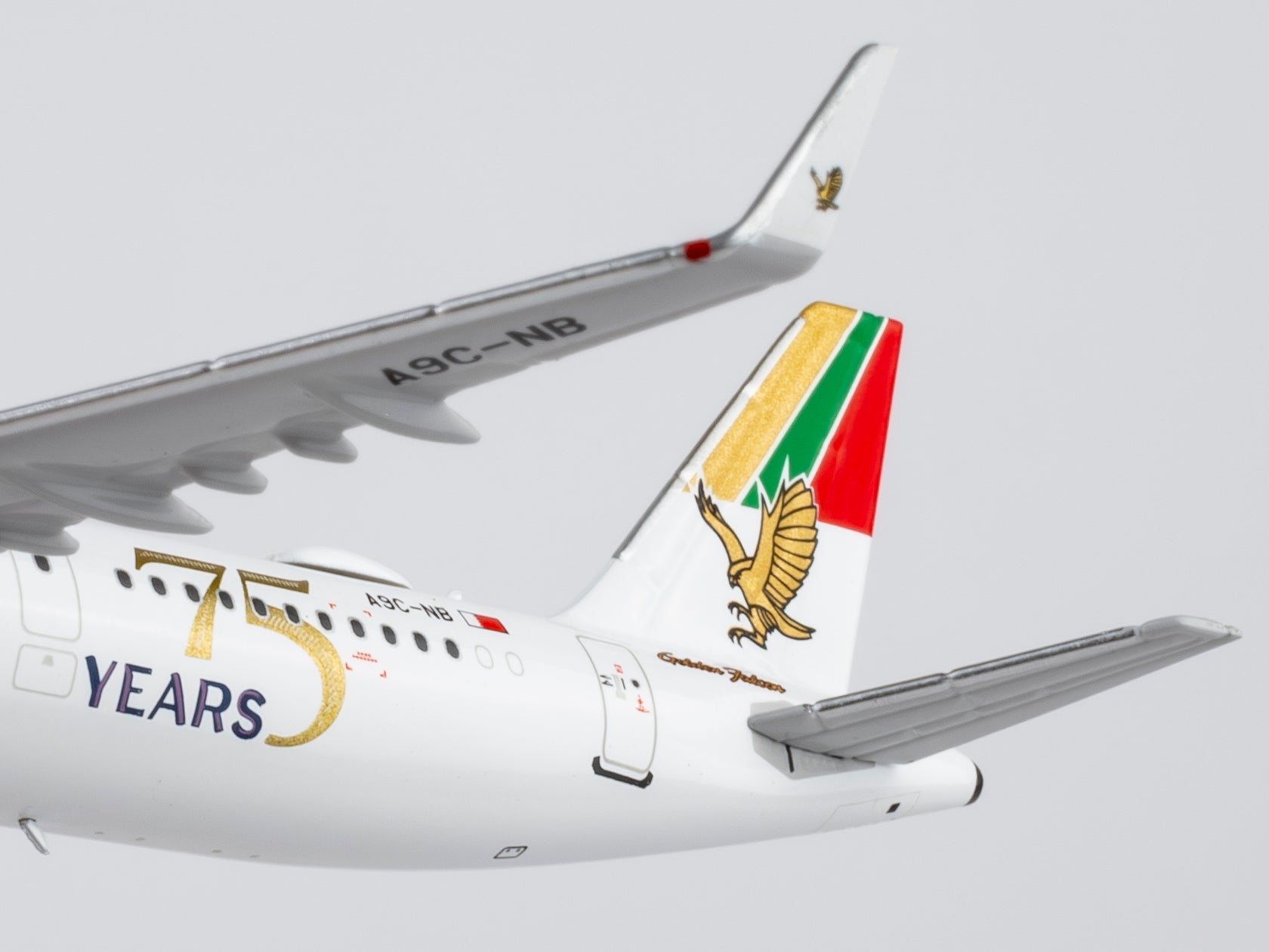 Pre-Order NG Models 13145 1:400 Gulf Air A321neo A9C-NB 75th Anniversary livery