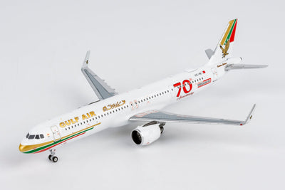 Pre-Order NG Models 13146 1:400 Gulf Air A321neo A9C-NB 70th Anniversary livery
