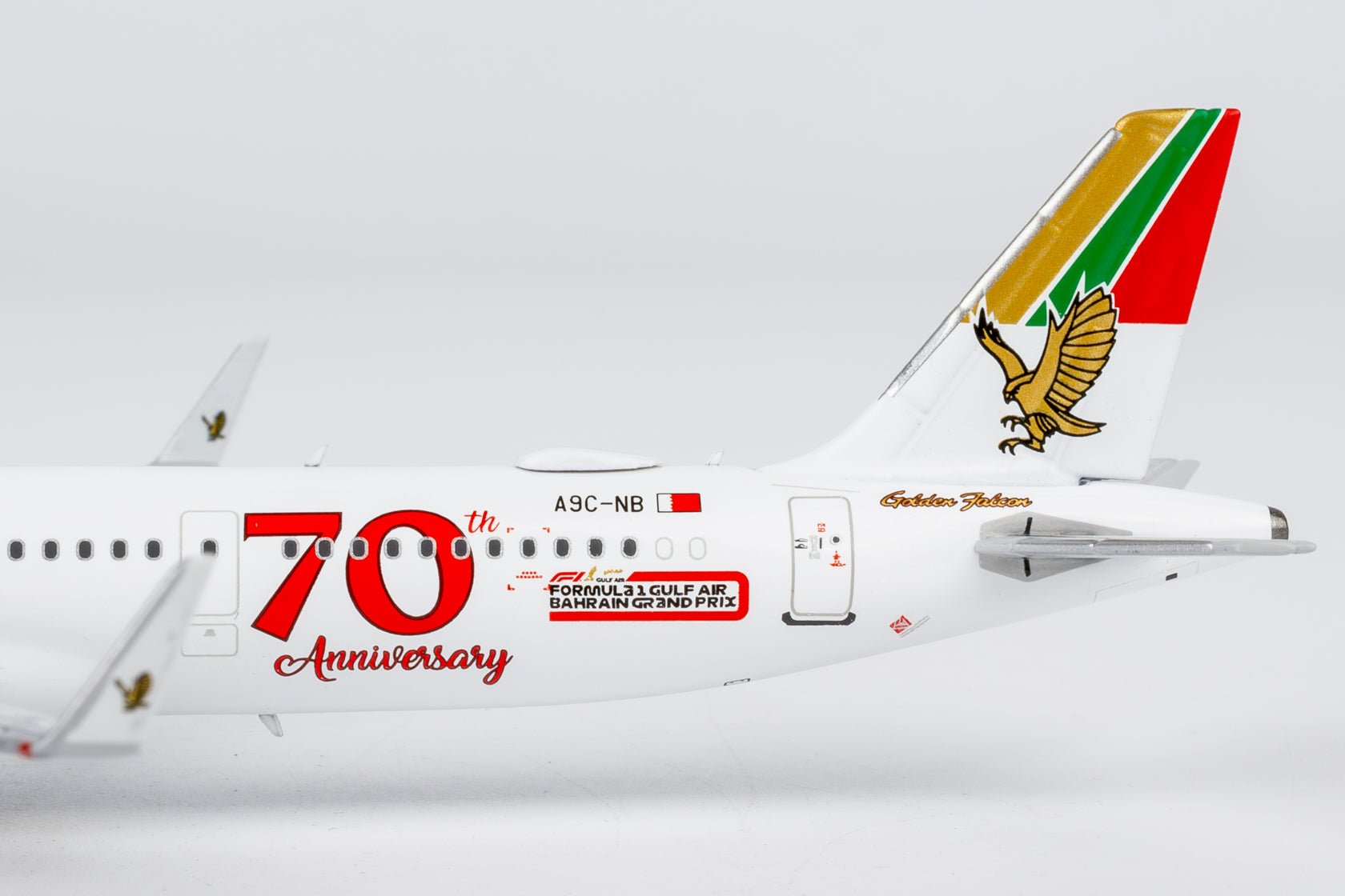Pre-Order NG Models 13146 1:400 Gulf Air A321neo A9C-NB 70th Anniversary livery