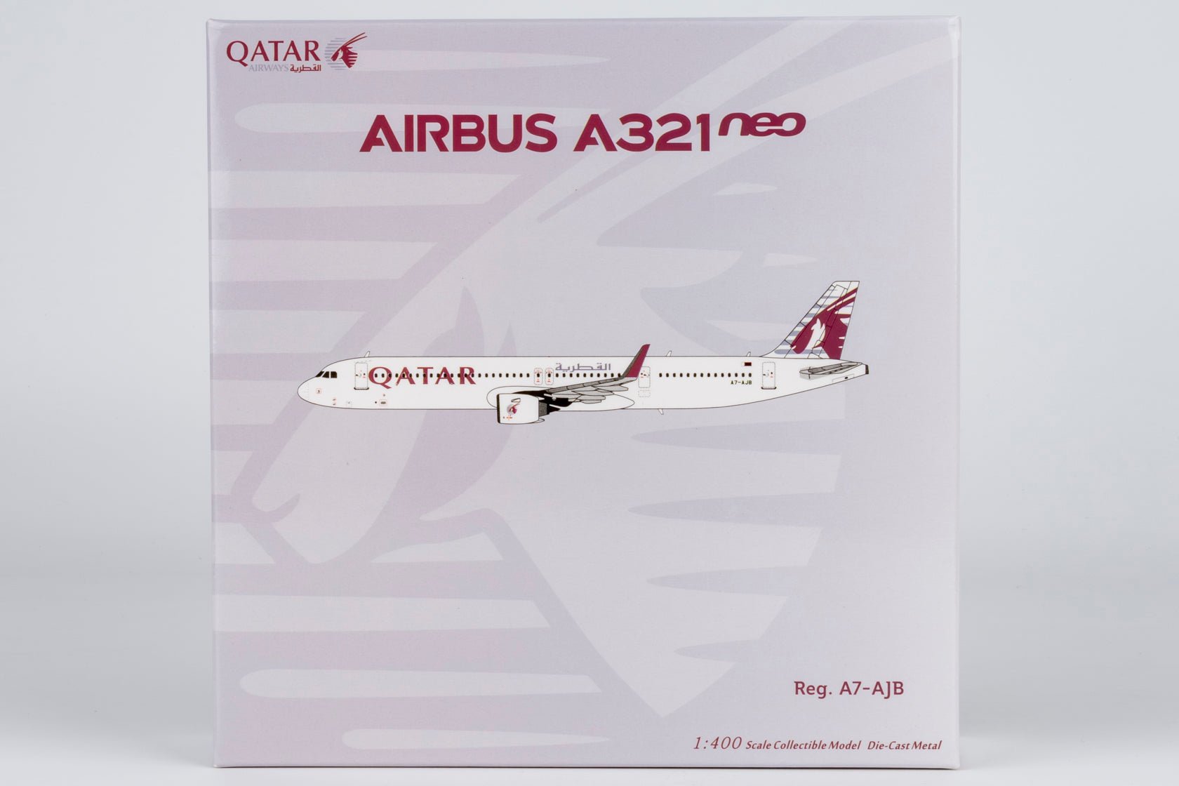 Pre-Order NG Models 13147 1:400 Qatar Airways A321neo A7-AJB (Qatar's first neo)