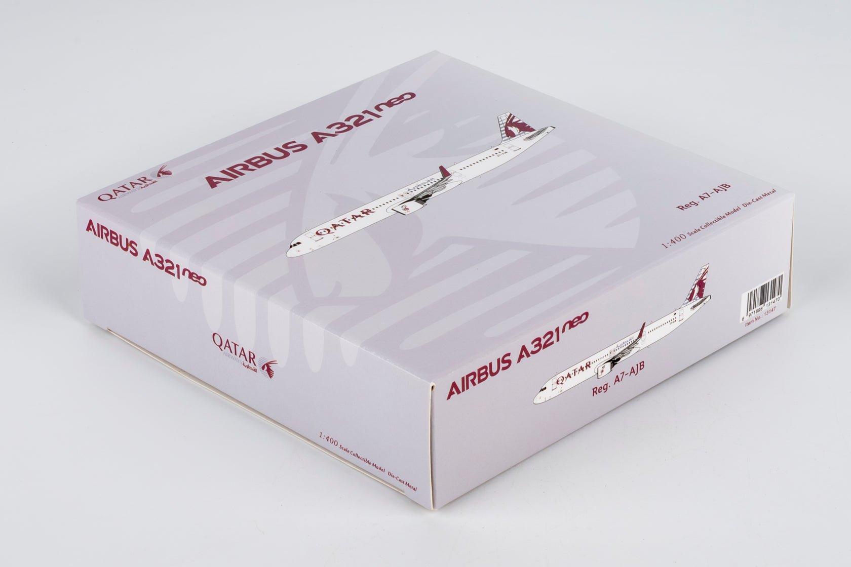 Pre-Order NG Models 13147 1:400 Qatar Airways A321neo A7-AJB (Qatar's first neo)