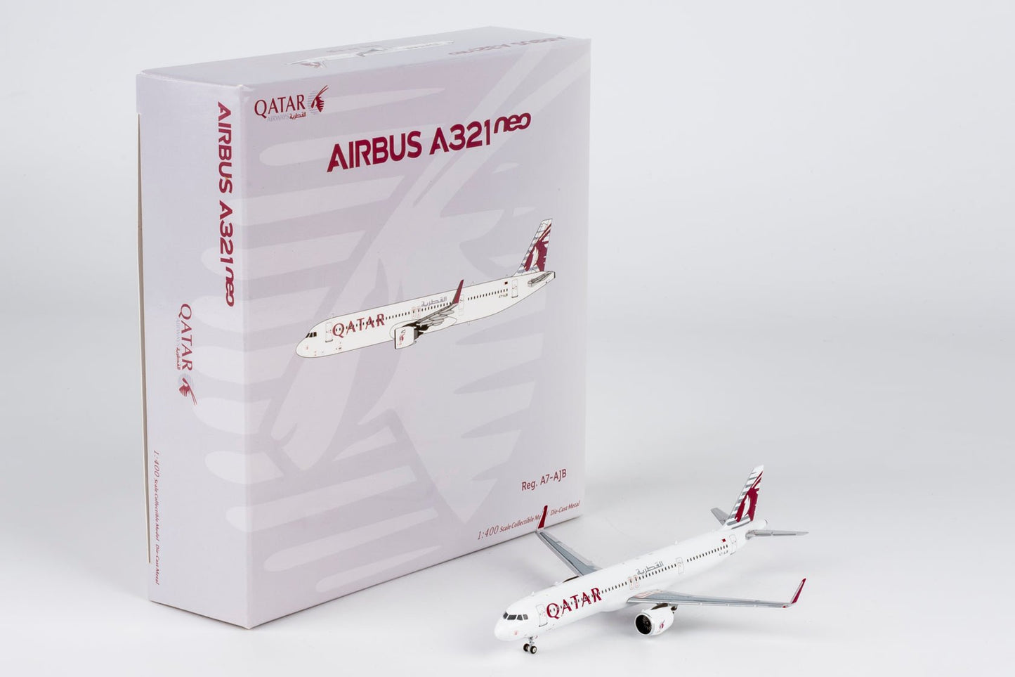 Pre-Order NG Models 13147 1:400 Qatar Airways A321neo A7-AJB (Qatar's first neo)