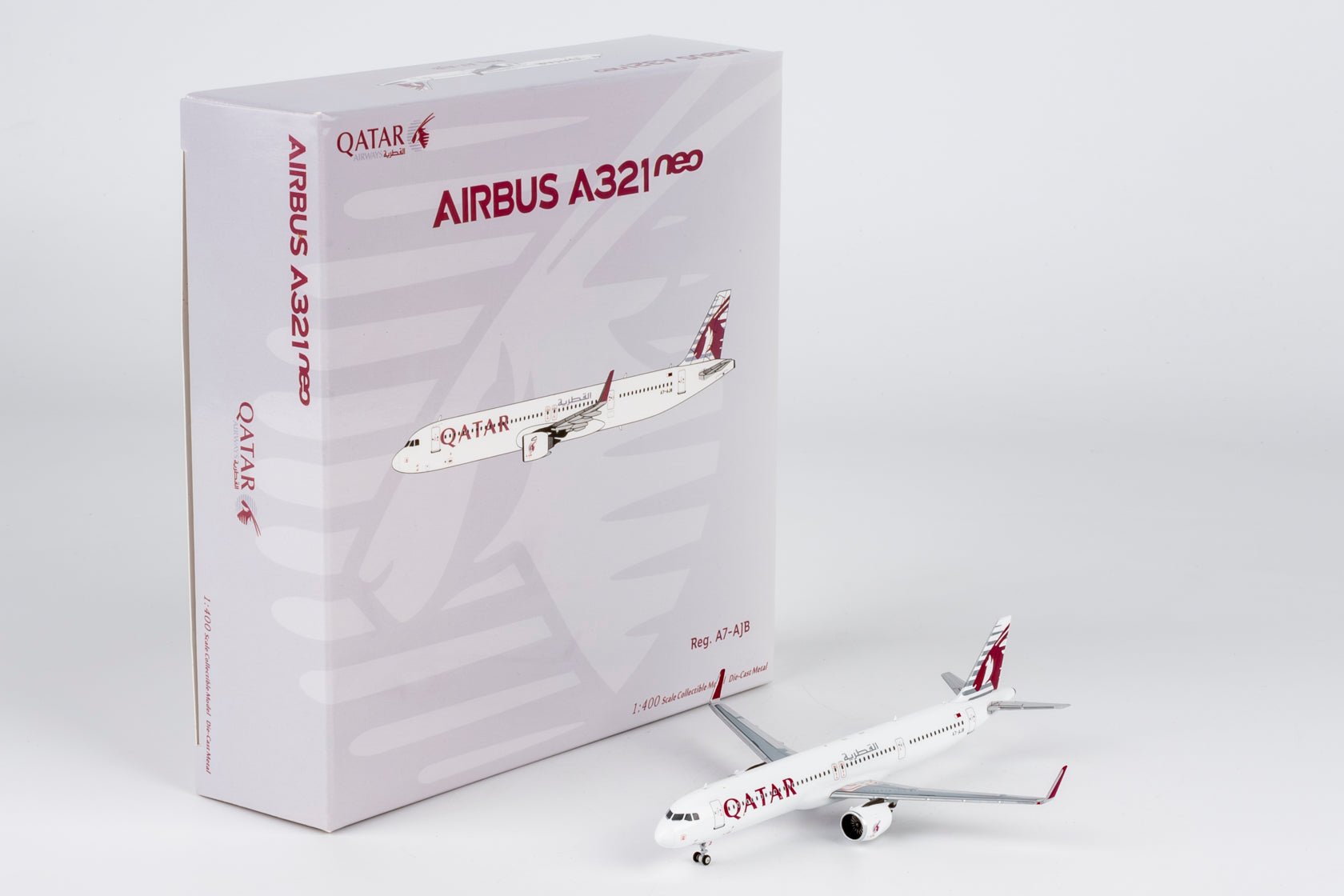 Pre-Order NG Models 13147 1:400 Qatar Airways A321neo A7-AJB (Qatar's first neo)