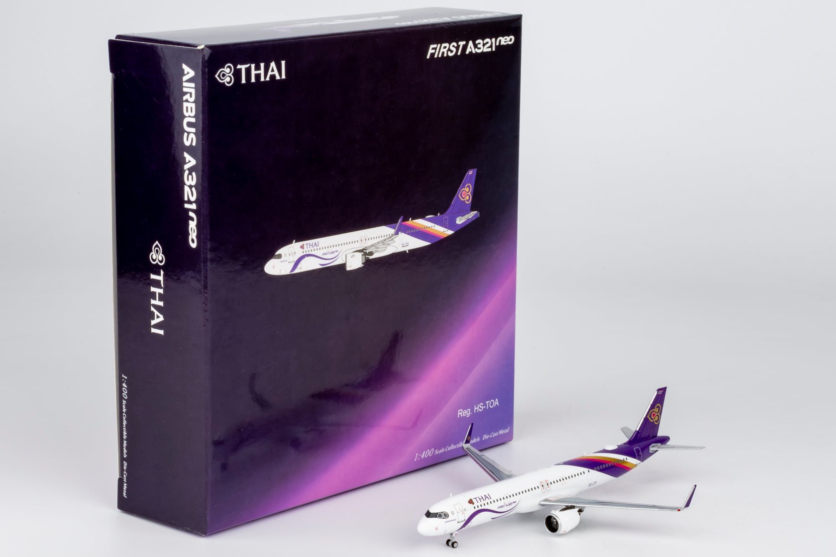 Pre-Order NG Models 13148 1:400 Thai Airways International A321neo HS-TOA "First A321neo" "Bowonrangsi / บวรรังษี" ("First A321neo" sticker; named "Bowonrangsi / บวรรังษี")
