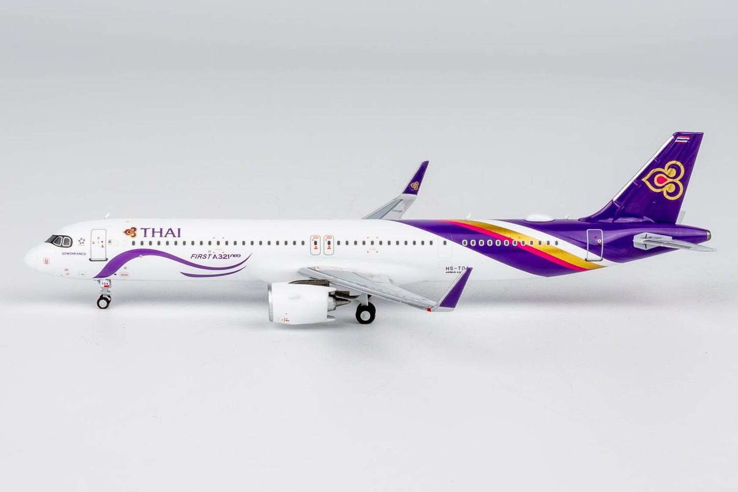 Pre-Order NG Models 13148 1:400 Thai Airways International A321neo HS-TOA "First A321neo" "Bowonrangsi / บวรรังษี" ("First A321neo" sticker; named "Bowonrangsi / บวรรังษี")