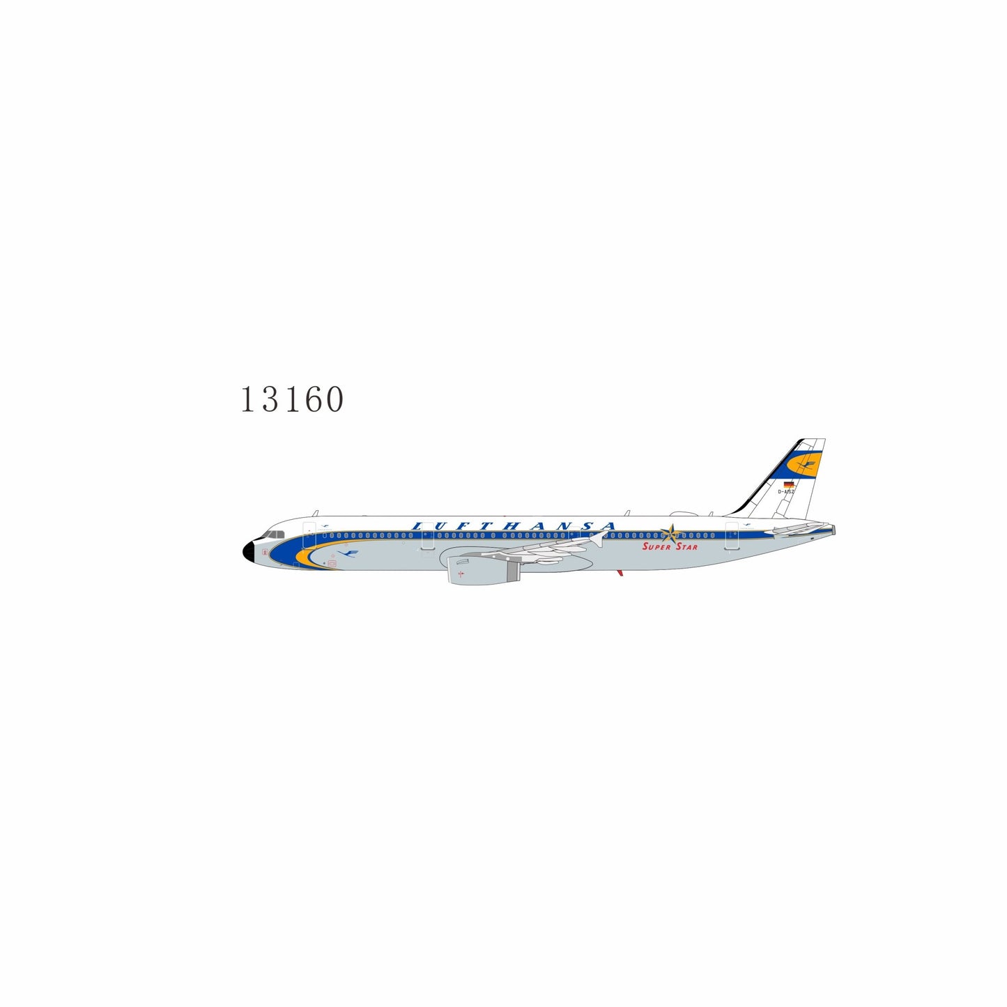Pre-Order NG Models 13160 1:400 Lufthansa A321-200 D-AISZ Super Star heritage livery