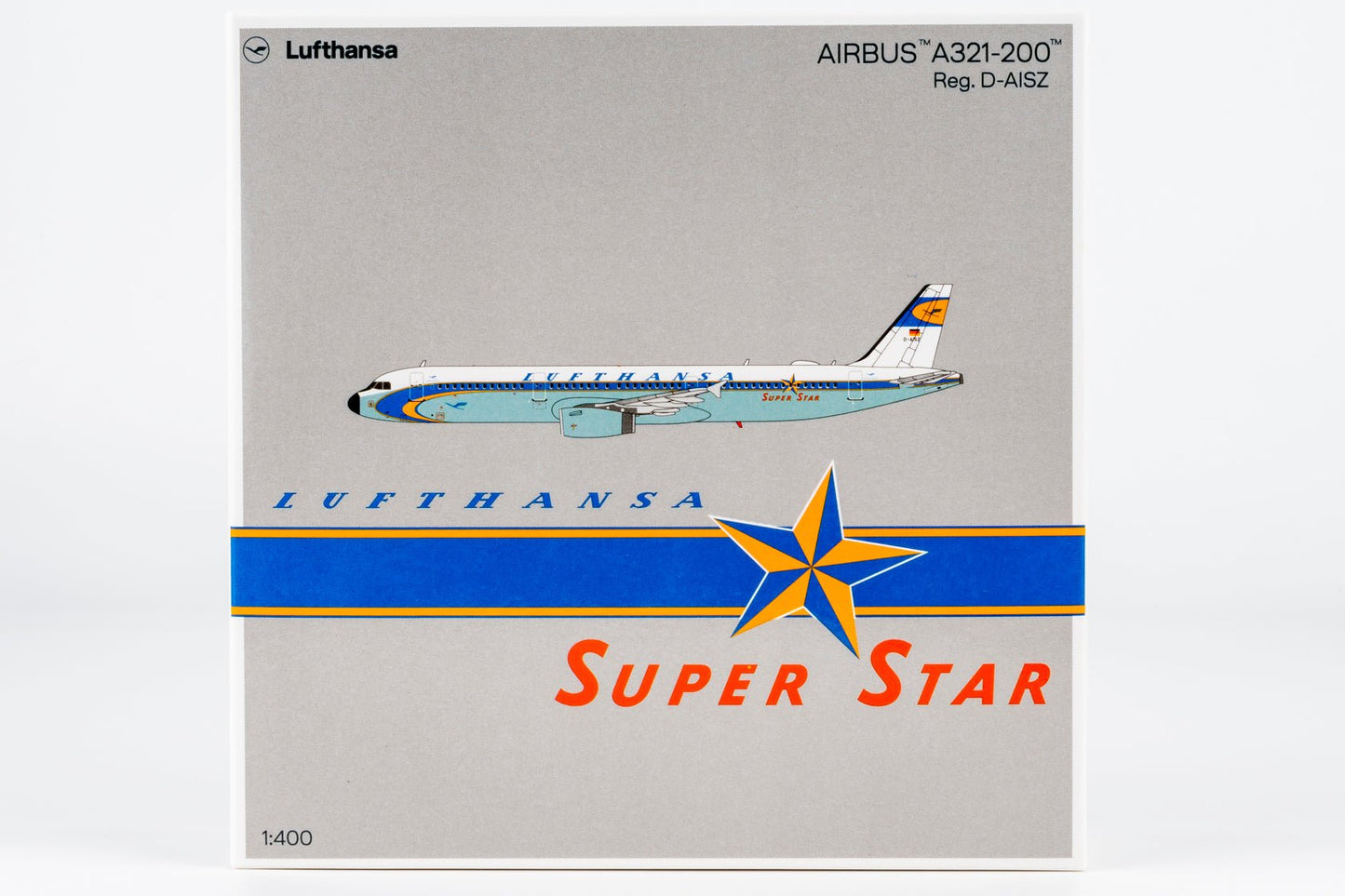 Pre-Order NG Models 13160 1:400 Lufthansa A321-200 D-AISZ Super Star heritage livery