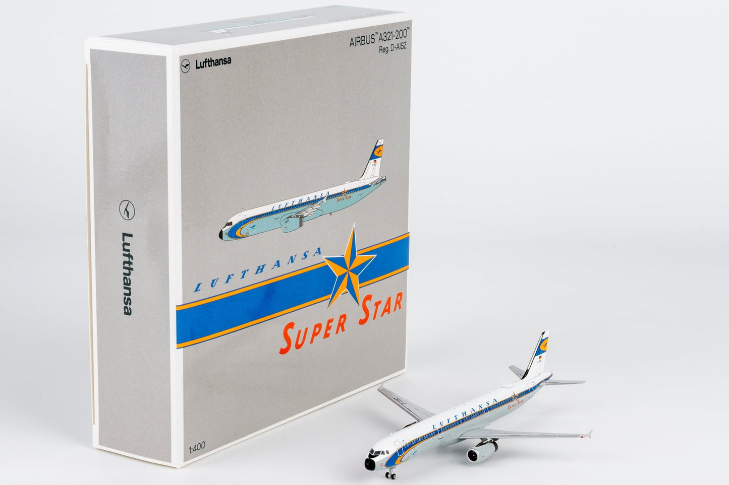 Pre-Order NG Models 13160 1:400 Lufthansa A321-200 D-AISZ Super Star heritage livery