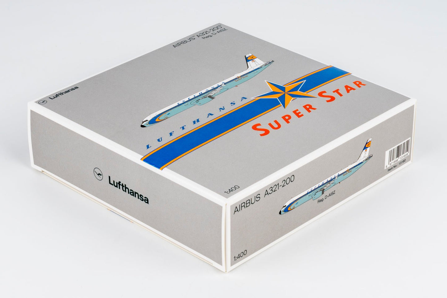 Pre-Order NG Models 13160 1:400 Lufthansa A321-200 D-AISZ Super Star heritage livery