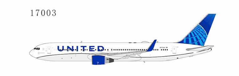 NG Models 17003 1:400 United Airlines 767 - 300ER/w N673UA (Blue Evolution livery)
