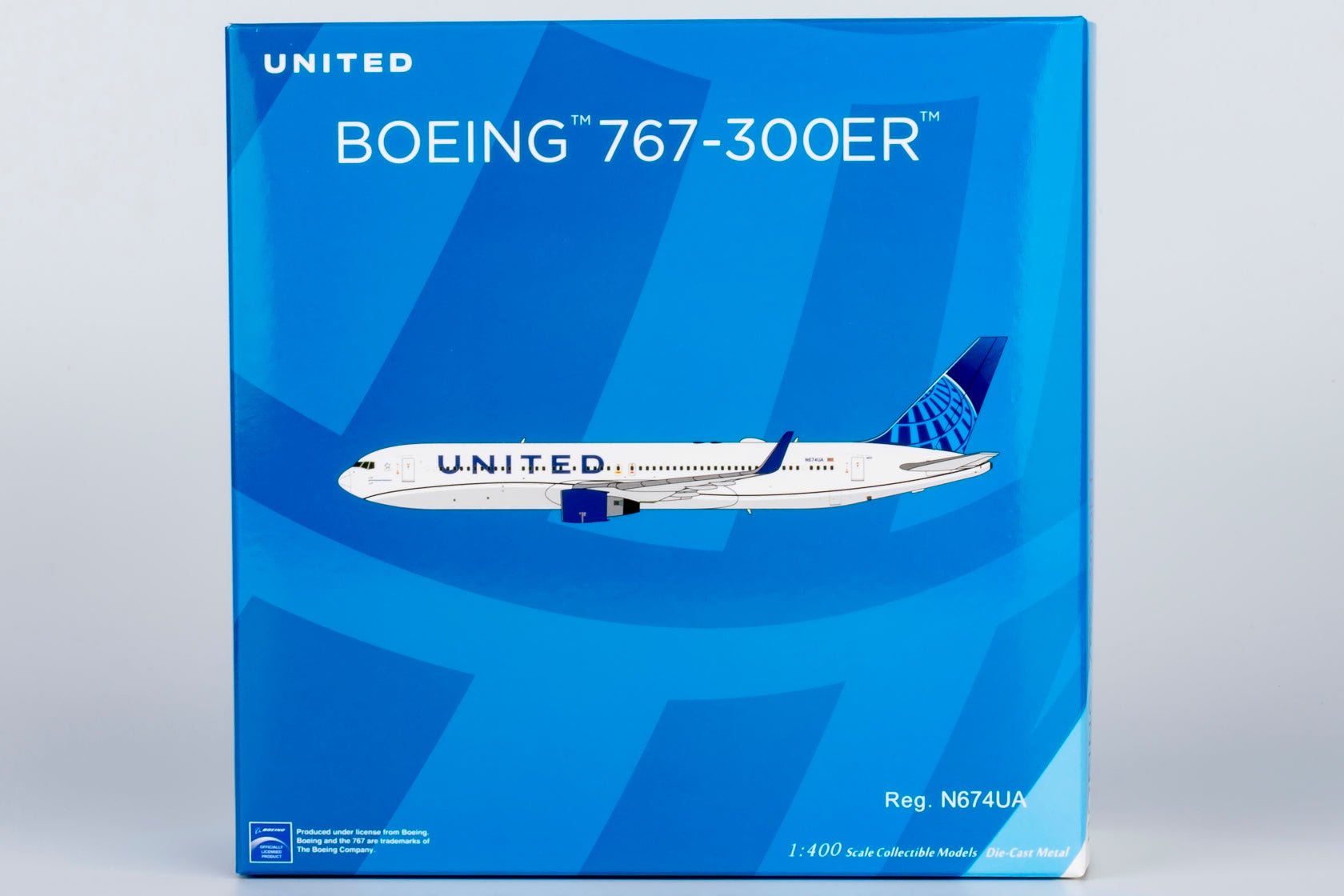 Pre-Order NG Models 17006 1:400 United Airlines 767-300ER/w N674UA (Blue Evolution c/s)
