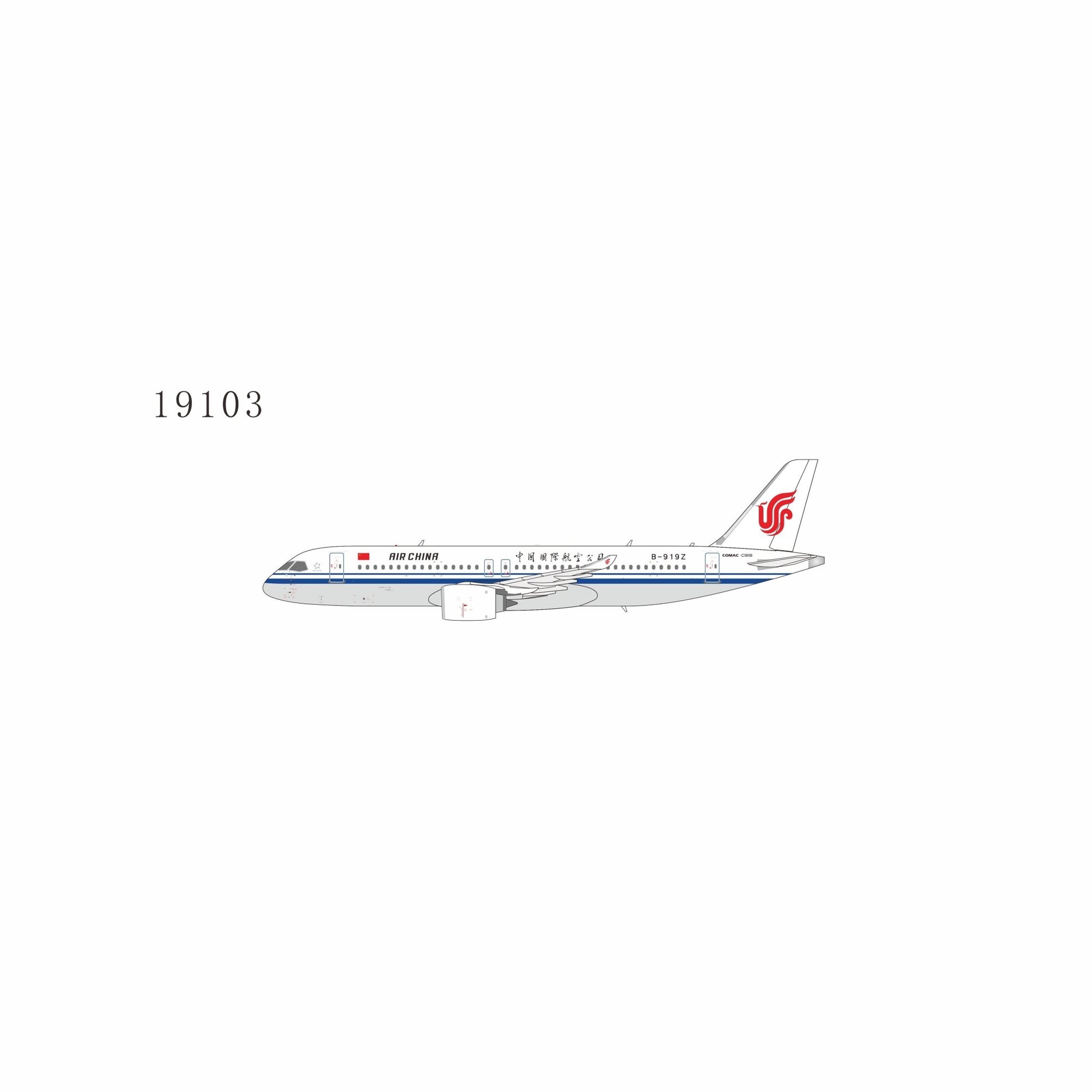Pre-Order NG Models 19103 1:400 Air China C919 B-919Z