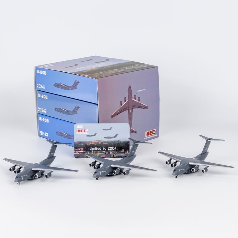Pre - Order NG Models 22080 1:400 PLA Air Force Xian Y - 20B 20341/20342/20343 (Victory 80th Anniversary Parade [Set]; Exclusive for HEC2026)