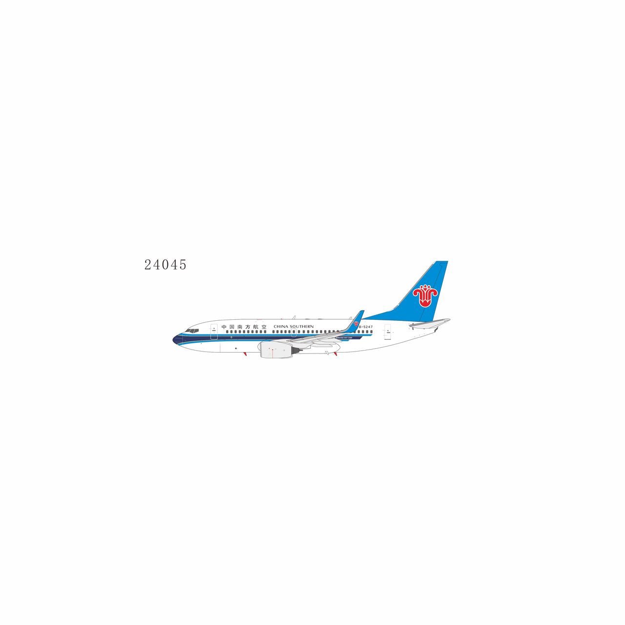 Pre - Order NG Models 24045 1:200 China Southern Airlines 737 - 700/w B - 5247