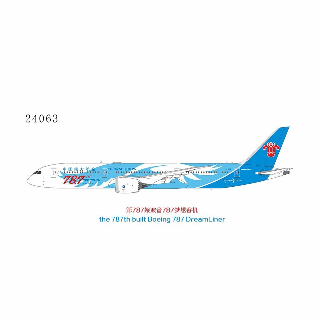 Pre - Order NG Models 24063 1:400 China Southern Airlines 787 - 9 Dreamliner B - 1168 (the 787th 787 ever delivered)