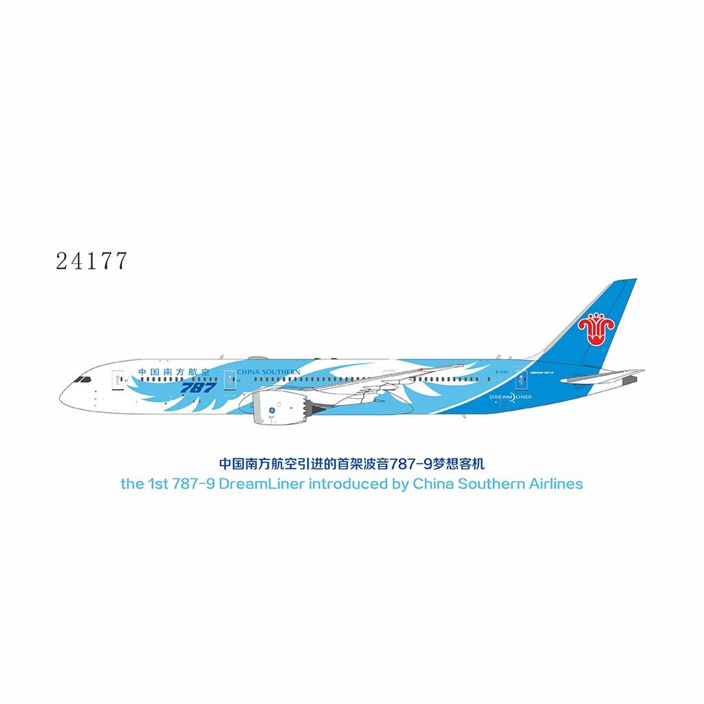 Pre - Order NG Models 24177 1:400 China Southern Airlines 787 - 9 Dreamliner B - 1242 (the 1st 787 - 9 introduced by CZ)