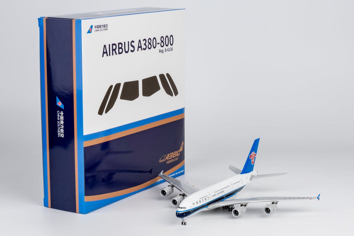 Pre-Order NG Models 24626 1:400 China Southern Airlines A380-800 B-6136 (First A380 for China)