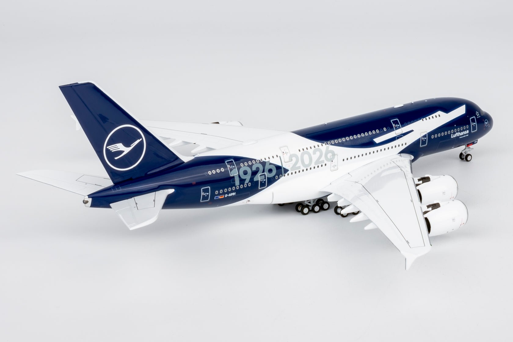 Pre-Order NG Models 38002 1:400 Lufthansa A380-800 D-AIMH 100th Anniversary livery