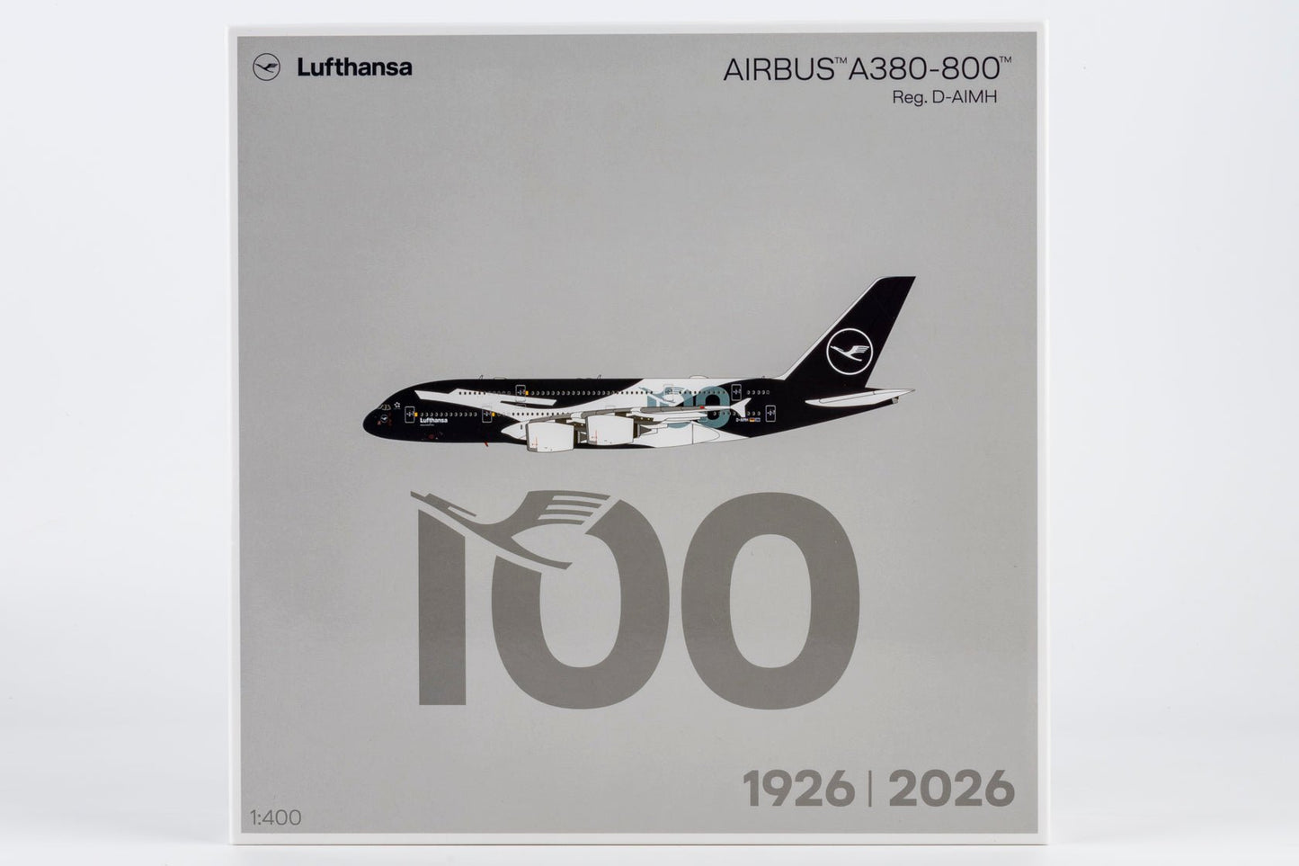 Pre-Order NG Models 38002 1:400 Lufthansa A380-800 D-AIMH 100th Anniversary livery