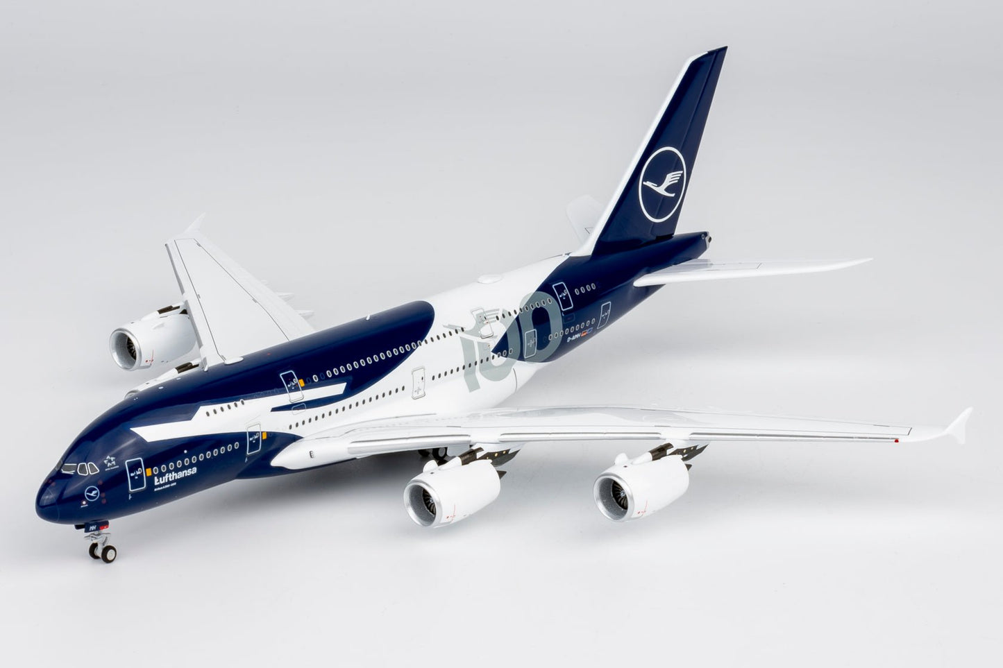 Pre-Order NG Models 38002 1:400 Lufthansa A380-800 D-AIMH 100th Anniversary livery