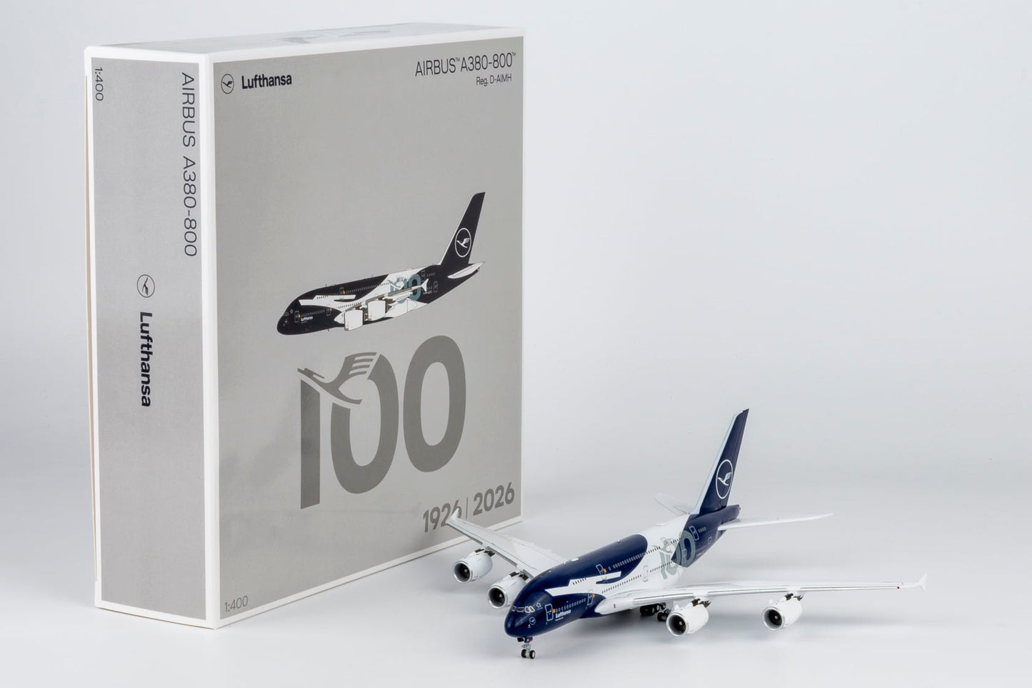 Pre-Order NG Models 38002 1:400 Lufthansa A380-800 D-AIMH 100th Anniversary livery