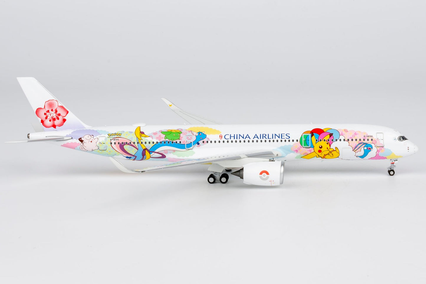Pre-Order NG Models 39134 1:400 China Airlines A350-900 B-18916 (Pikachu Jet CI 2)