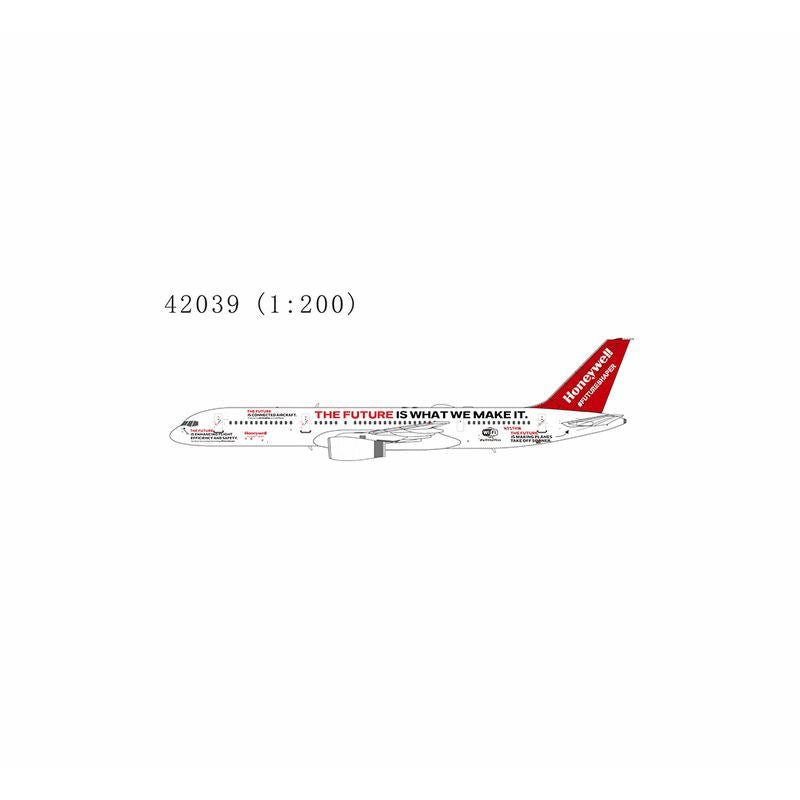 Pre - Order NG Models 42039 1:200 Honeywell Aviation Services 757 - 200 N757HW (2021's livery(with "the future is what we make it." titles)