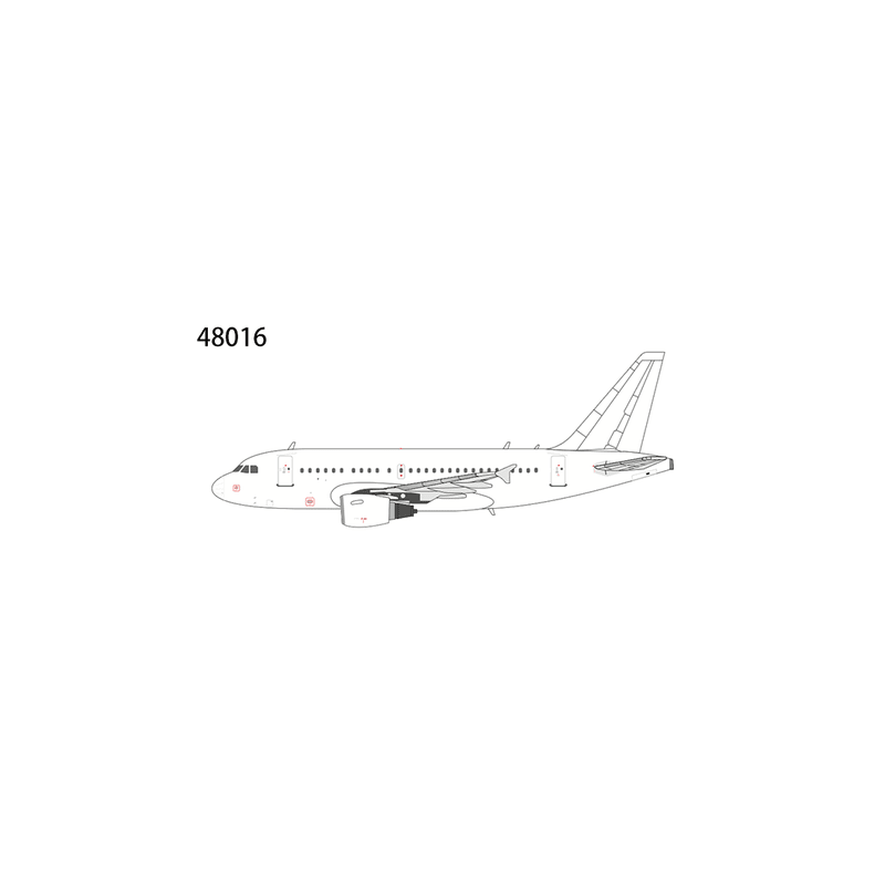 Pre - Order NG Models 48016 1:400 Blank Model A318 - 100 (CFMI CFM56 ENGINES)
