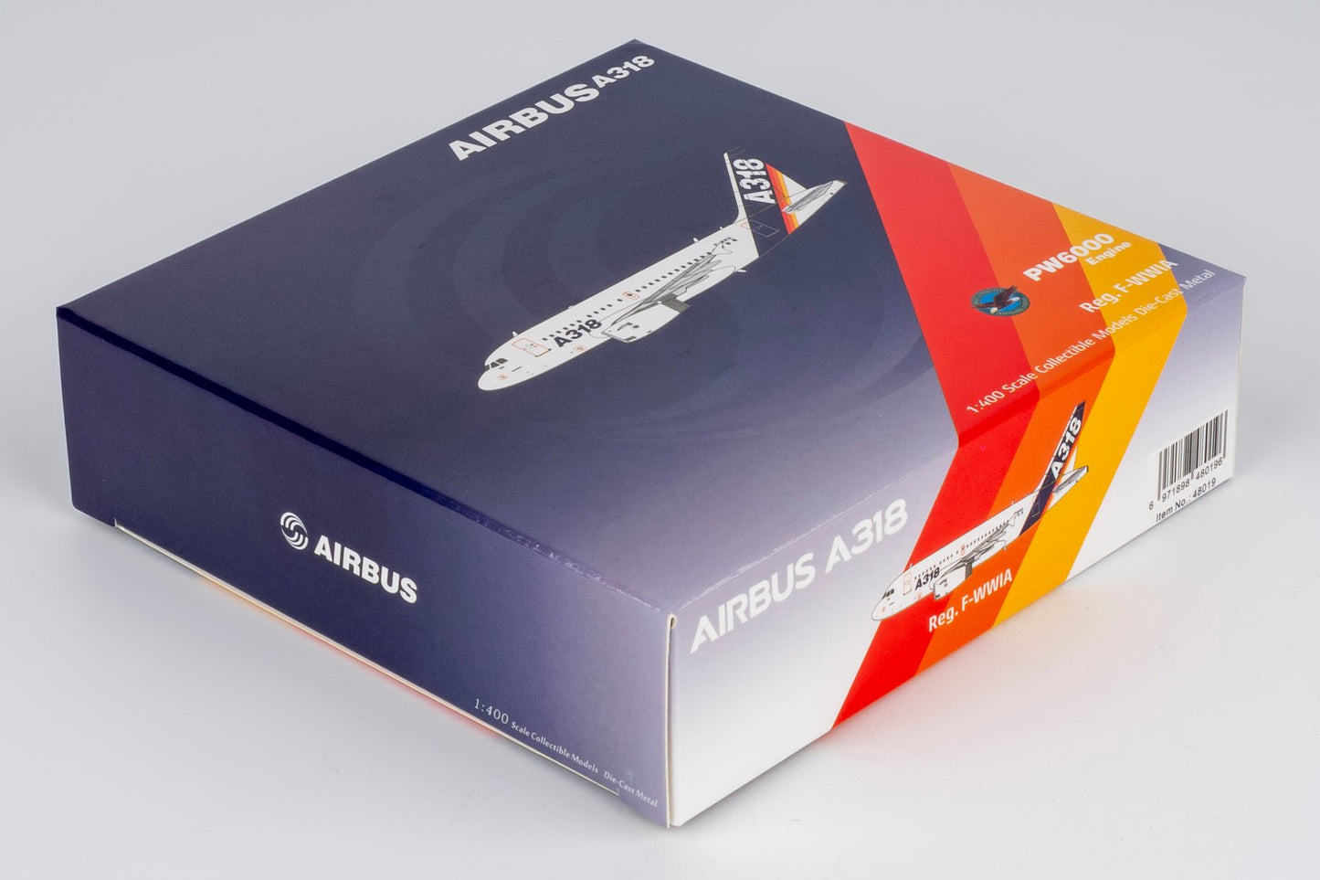Pre-Order NG Models 48019 1:400 Airbus Industrie A318-100 F-WWIA (old colors; PW6000 ENGINES)