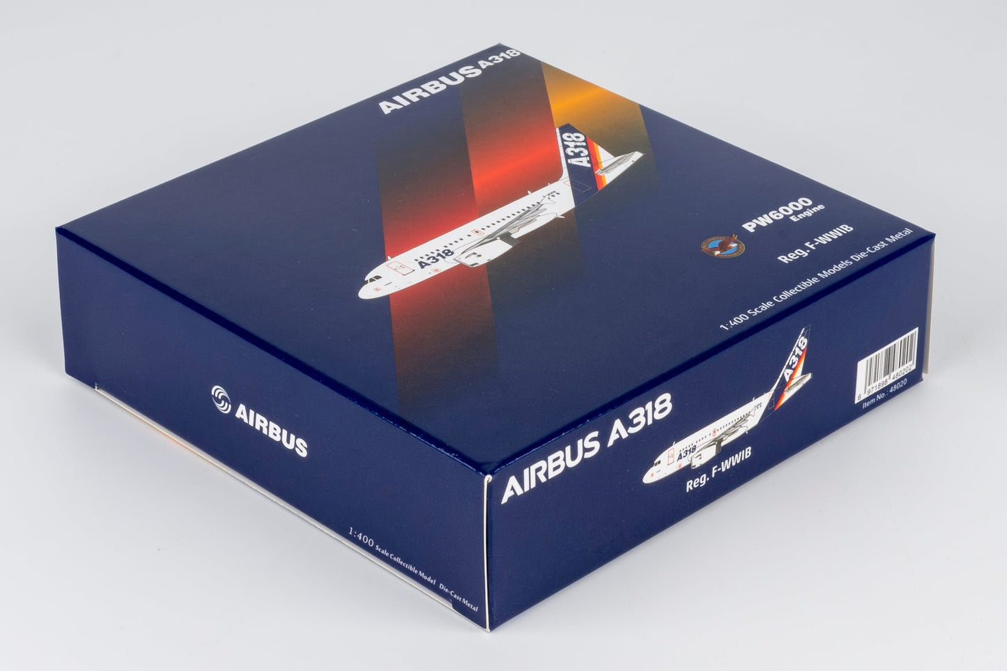 Pre-Order NG Models 48020 1:400 Airbus Industrie A318-100 F-WWIB (old colors; PW6000 ENGINES)