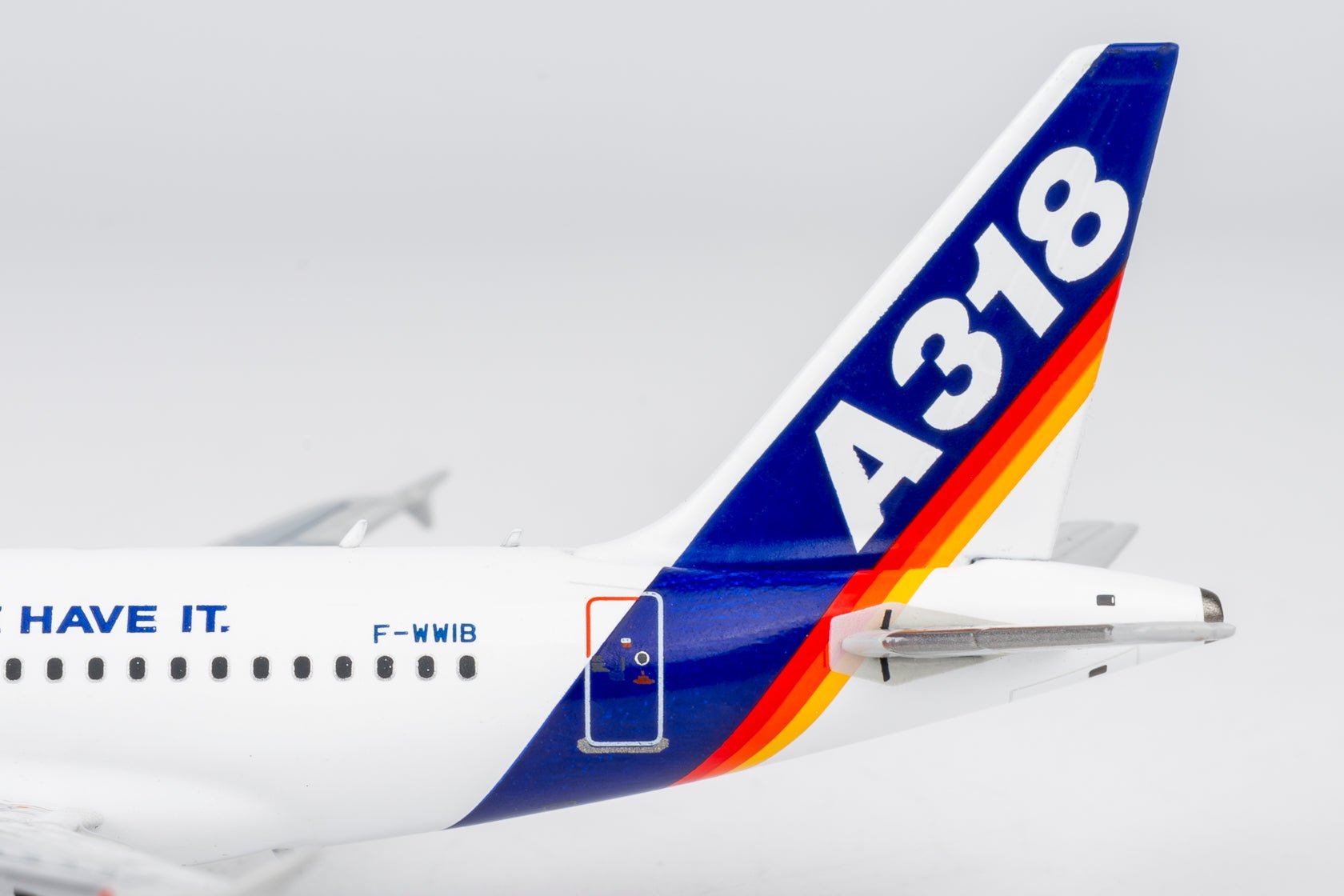 Pre-Order NG Models 48021 1:400 Airbus Industrie A318-100 F-WWIB "What Ever Your Size, We Have It." (with "What Ever Your Size, We Have It." titles)