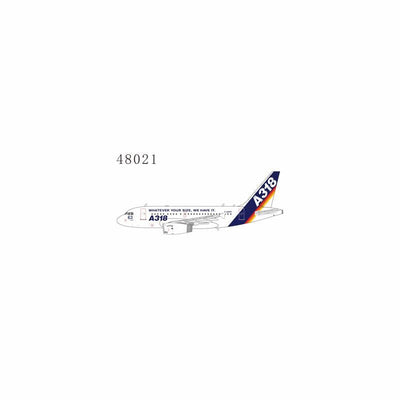Pre - Order NG Models 48021 1:400 Airbus Industrie A318 - 100 F - WWIB "What Ever Your Size, We Have It." (with "What Ever Your Size, We Have It." titles)