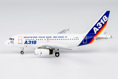 Pre-Order NG Models 48021 1:400 Airbus Industrie A318-100 F-WWIB "What Ever Your Size, We Have It." (with "What Ever Your Size, We Have It." titles)