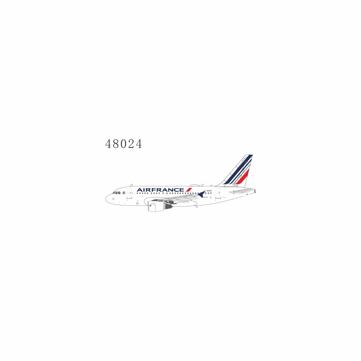 Pre-Order NG Models 48024 1:400 Air France A318-100 F-GUGQ revised modern livery
