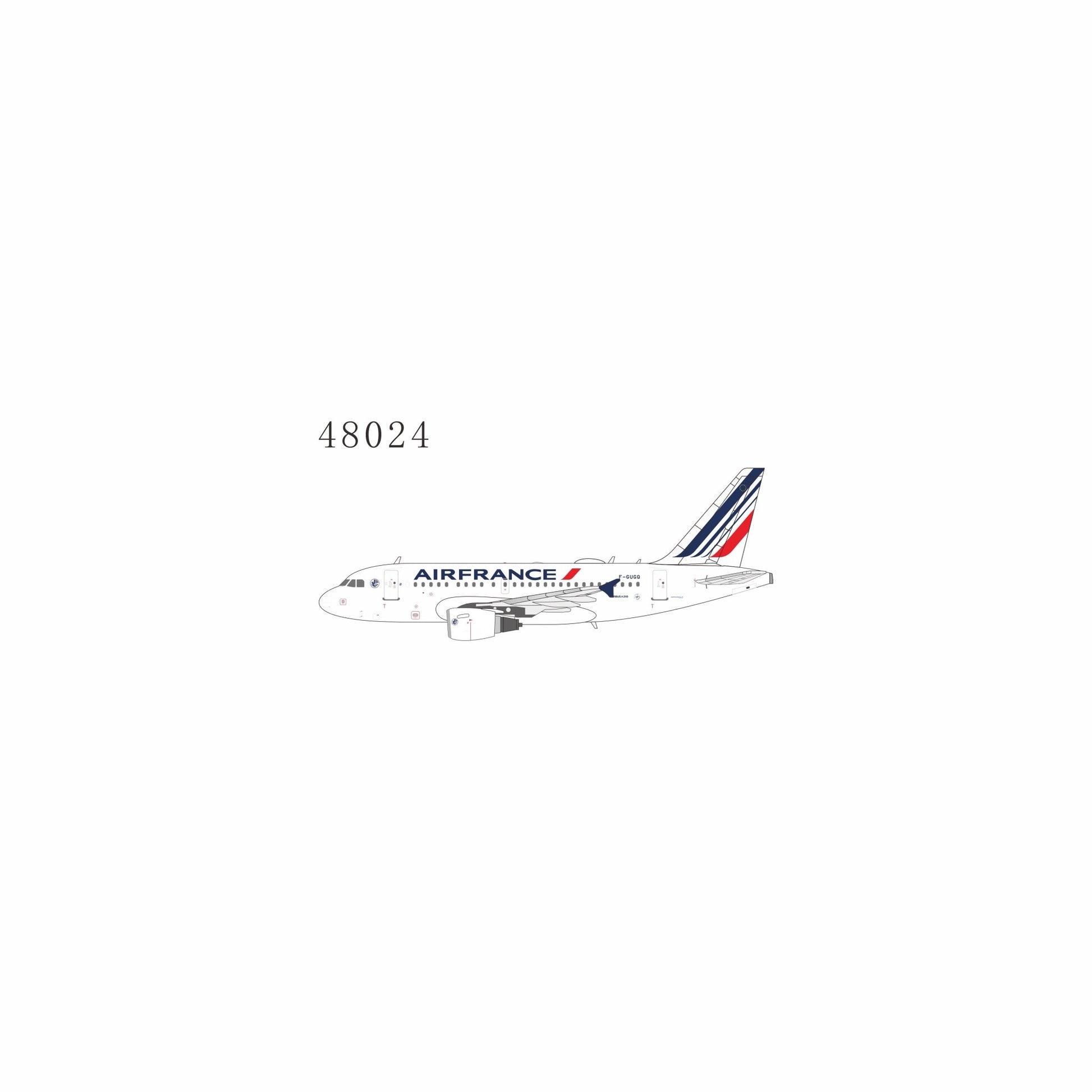 Pre-Order NG Models 48024 1:400 Air France A318-100 F-GUGQ revised modern livery