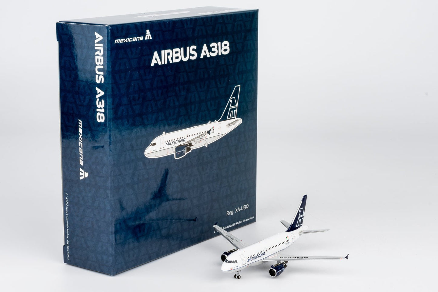 Pre-Order NG Models 48029 1:400 Mexicana A318-100 XA-UBQ (old colors)