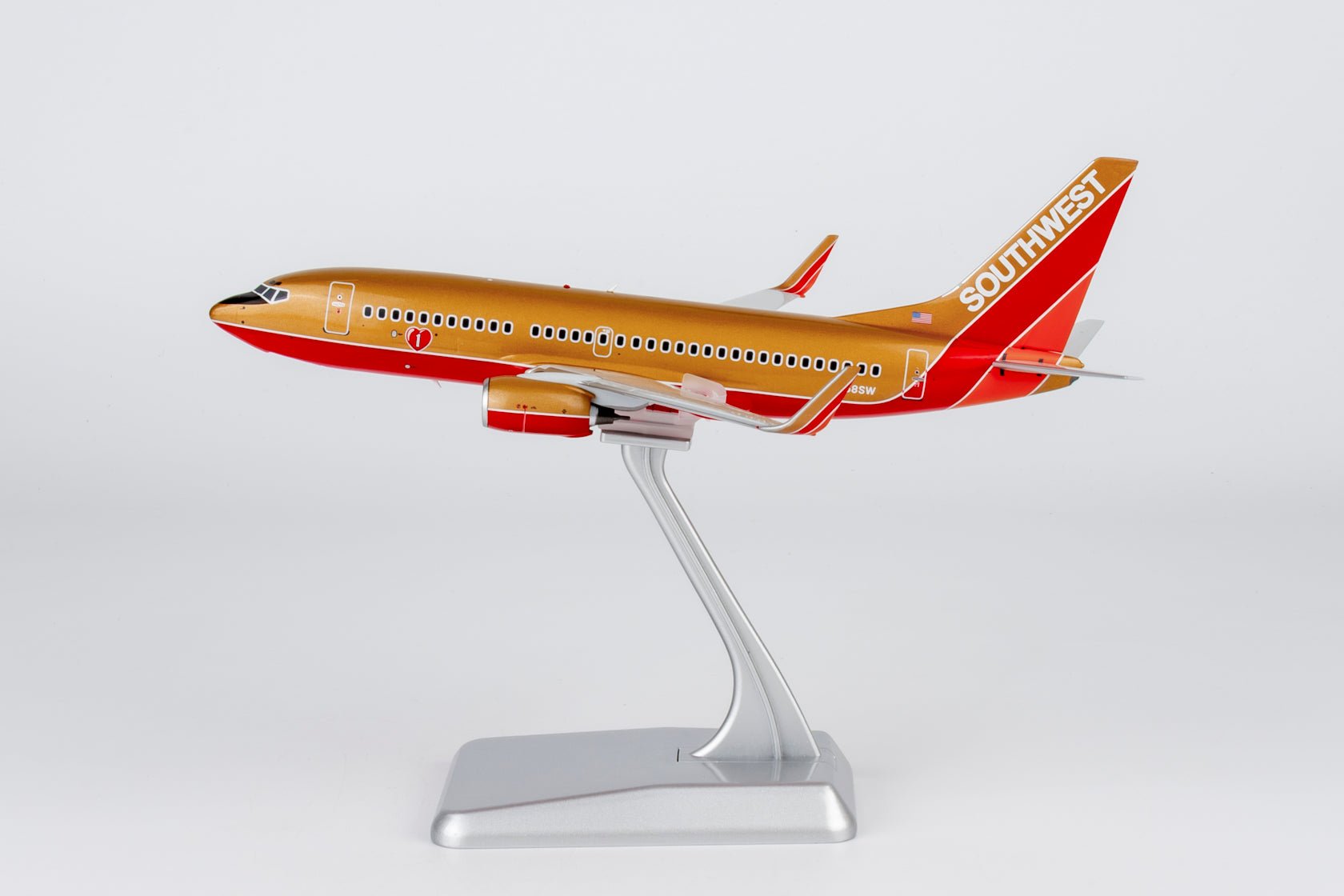 Pre-Order NG Models 5034 1:200 Southwest Airlines 737-700/w N758SW Mustard rocket livery with winglets