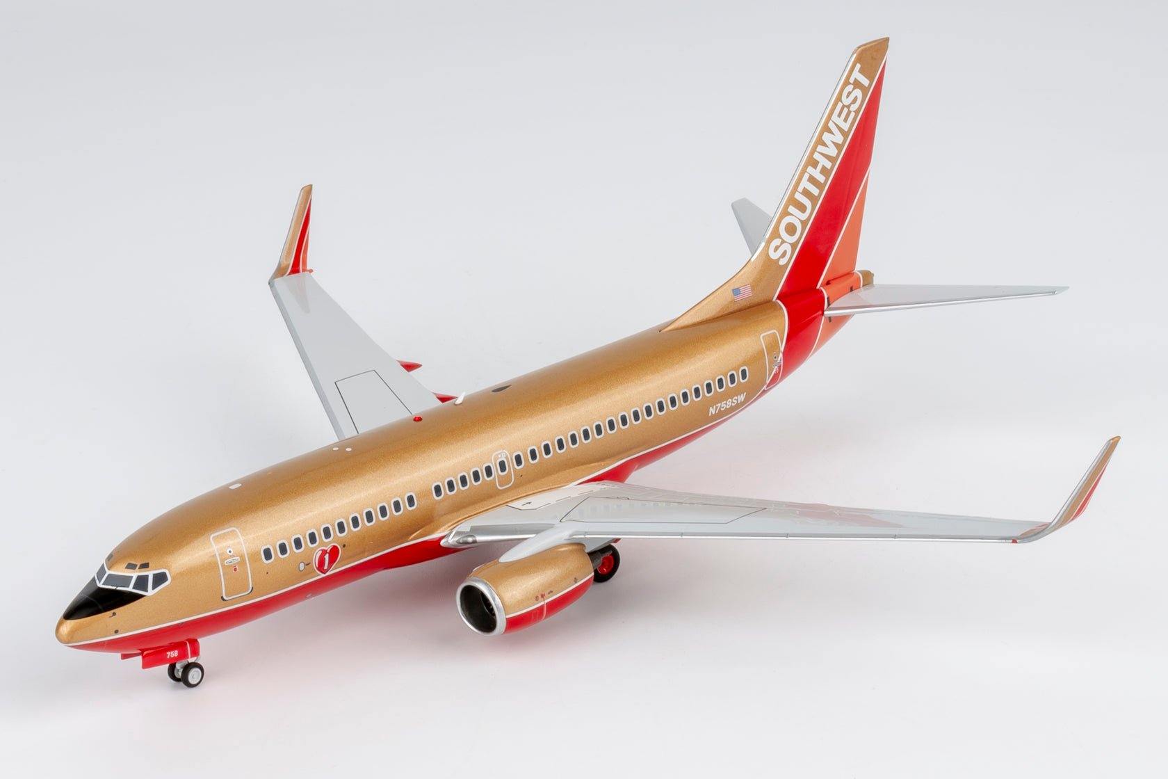 Pre-Order NG Models 5034 1:200 Southwest Airlines 737-700/w N758SW Mustard rocket livery with winglets