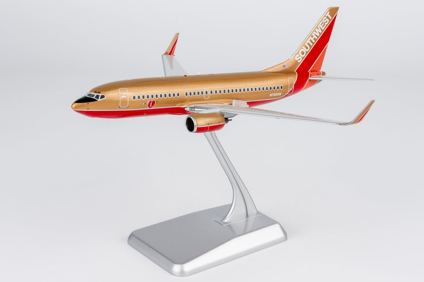 Pre-Order NG Models 5034 1:200 Southwest Airlines 737-700/w N758SW Mustard rocket livery with winglets