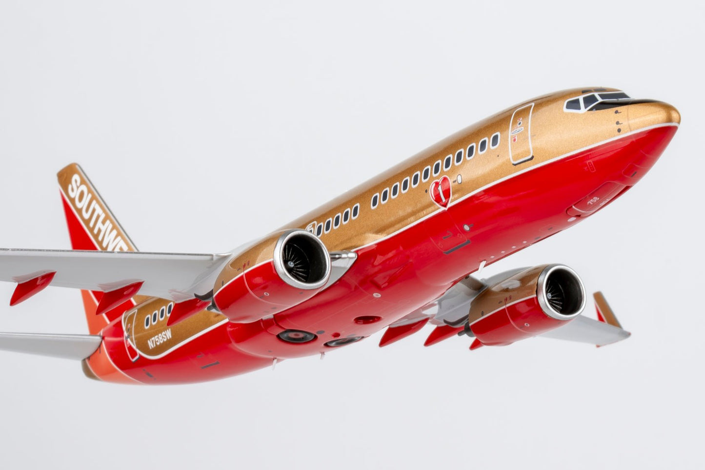 Pre-Order NG Models 5034 1:200 Southwest Airlines 737-700/w N758SW Mustard rocket livery with winglets