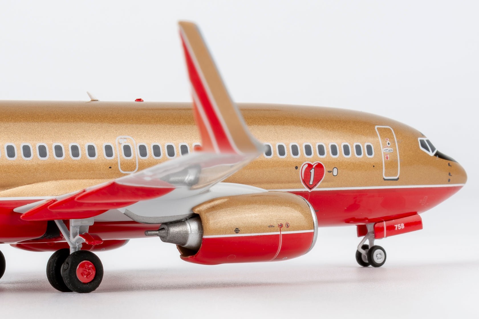Pre-Order NG Models 5034 1:200 Southwest Airlines 737-700/w N758SW Mustard rocket livery with winglets