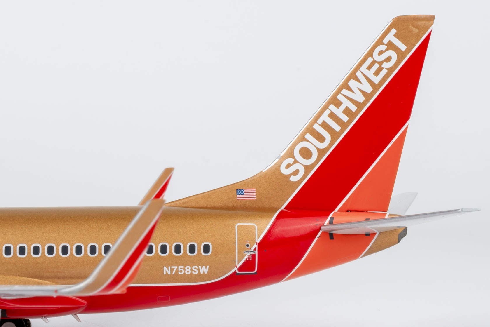 Pre-Order NG Models 5034 1:200 Southwest Airlines 737-700/w N758SW Mustard rocket livery with winglets