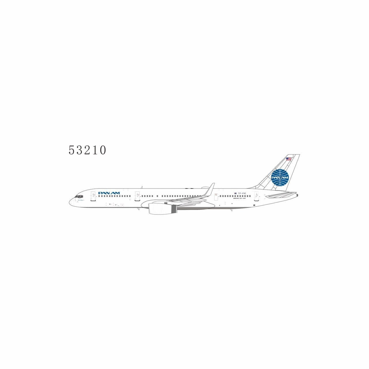 Pre - Order NG Models 53210 1:400 Icelandair 757 - 200/w TF - FIC (Criterion Travel's Pan Am livery)